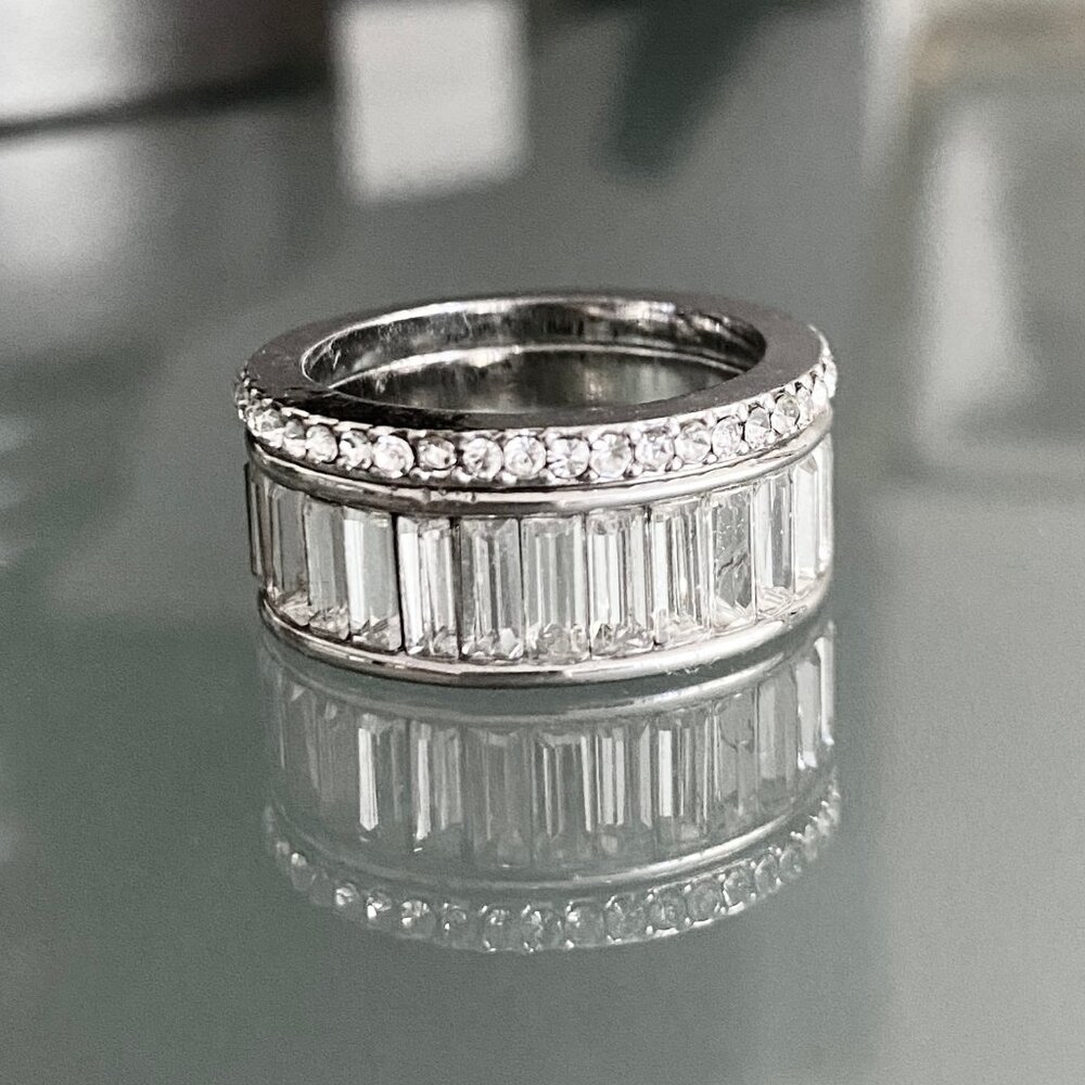 Baguette + Stone Stackable Duo Rings - NEW